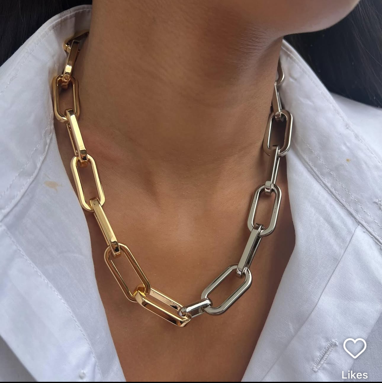 Mixed Metals Chunky Chain
