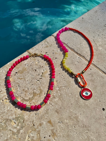 Handmade sunset necklace set, Florida – AVINZIA