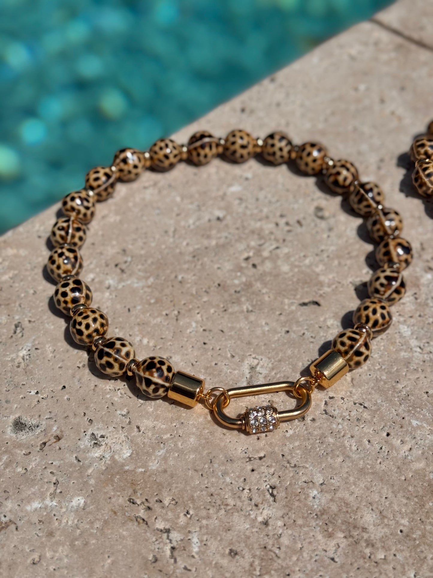 Leopard Carabiner Necklace