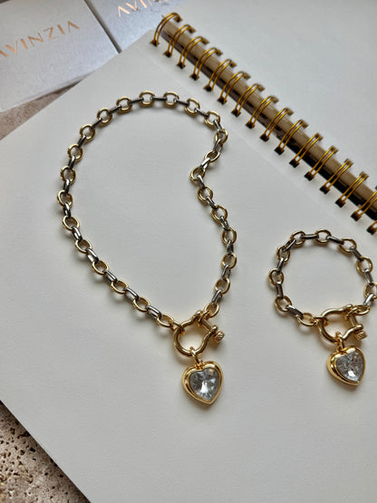 Mixed Love Horseshoe Necklace