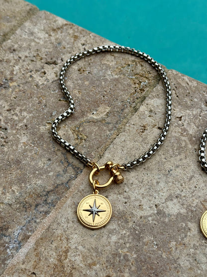 Compass Horseshoe Necklace
