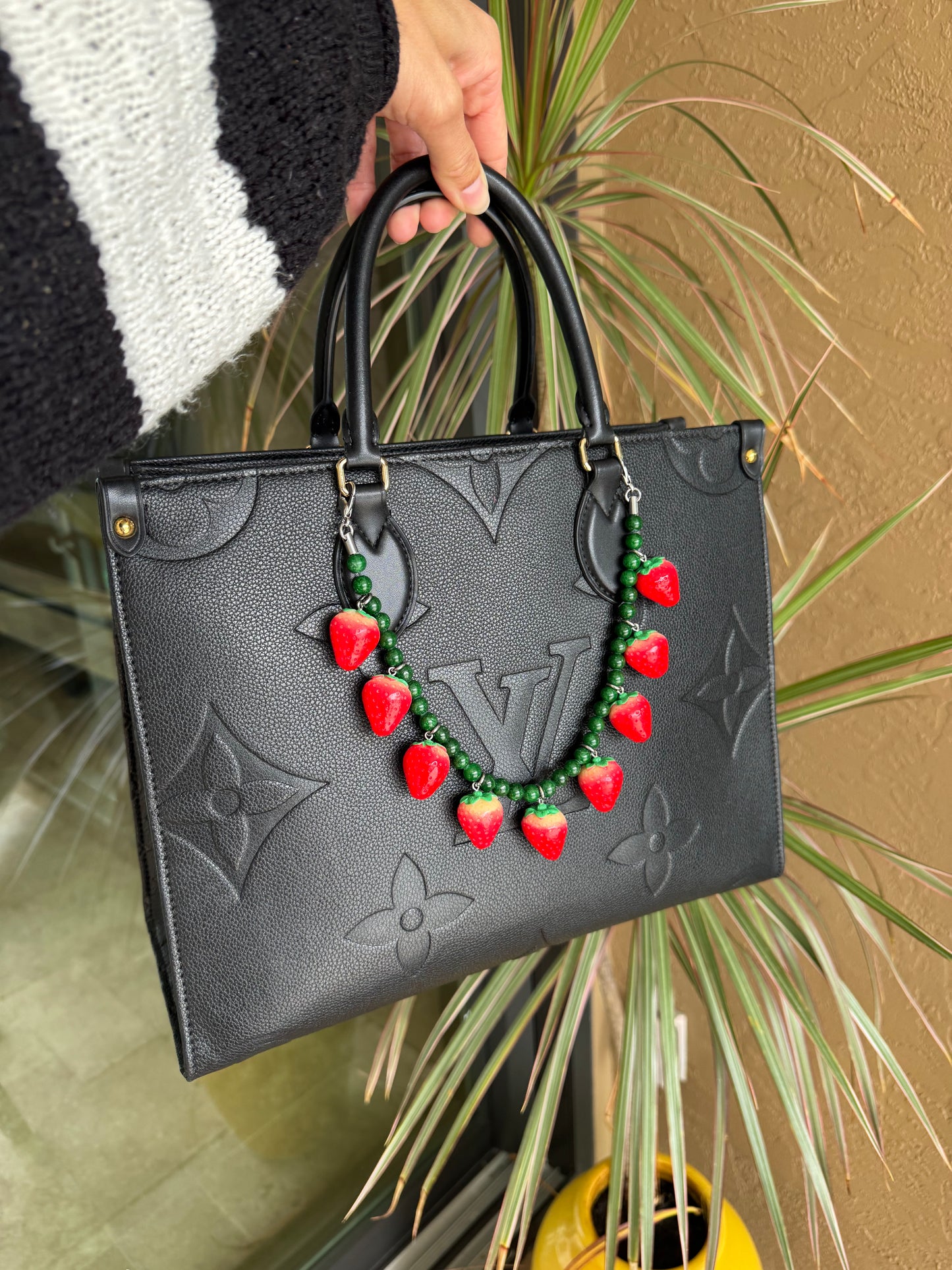 14" Strawberry Bag Charm