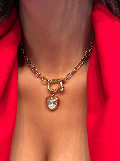 Mixed Love Horseshoe Necklace