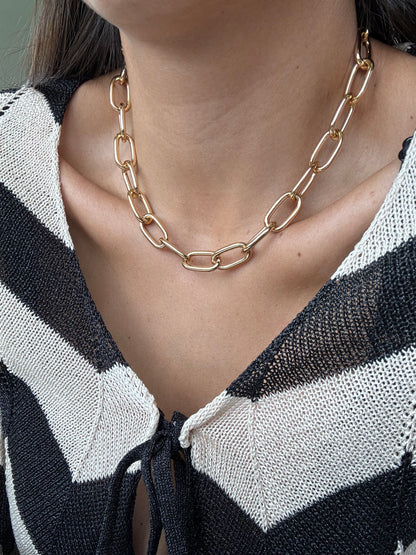 Link Chain Bracelet & Necklace Set