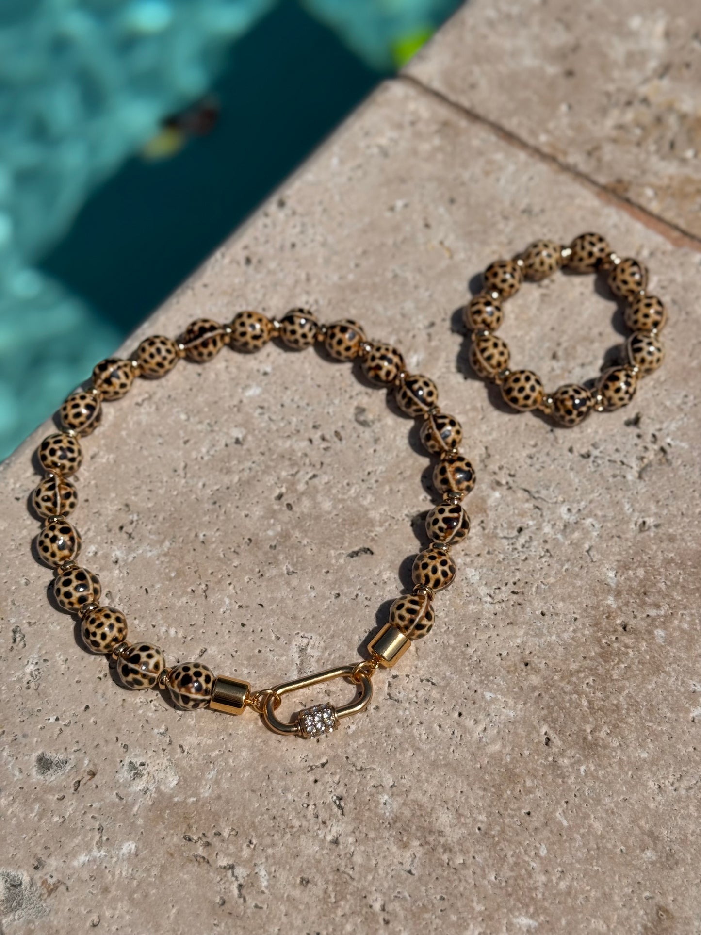 Leopard Carabiner Necklace