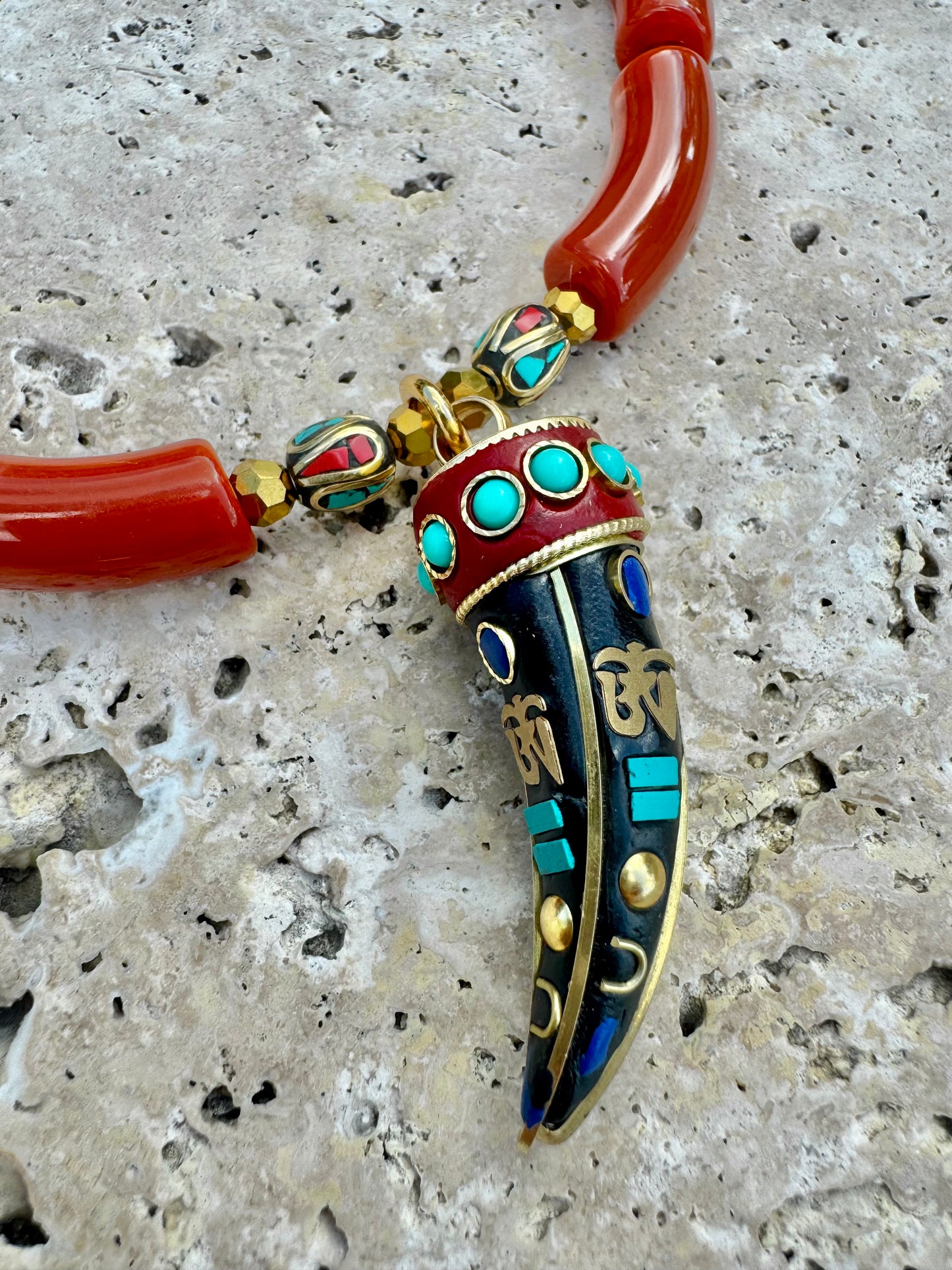 Tibetan Horn Choker