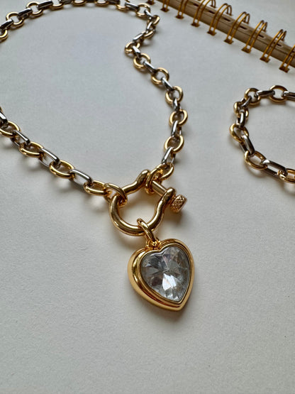 Mixed Love Horseshoe Necklace