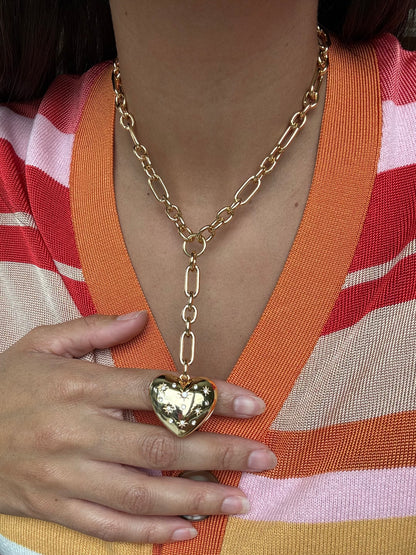 Starburst lariat Y necklace with gold finish by AVINZIA — handmade coastal jewelry