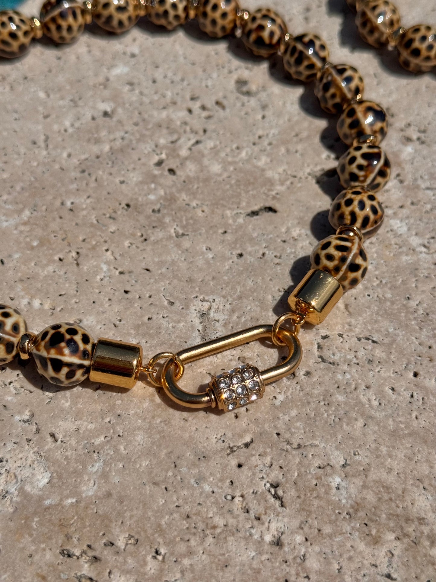 Leopard Carabiner Necklace