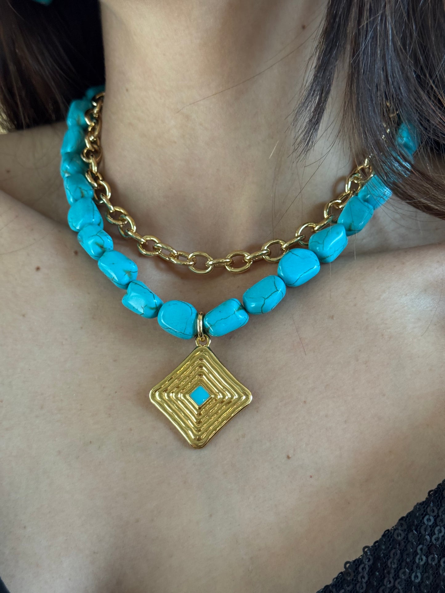 Turquoise Necklace Set