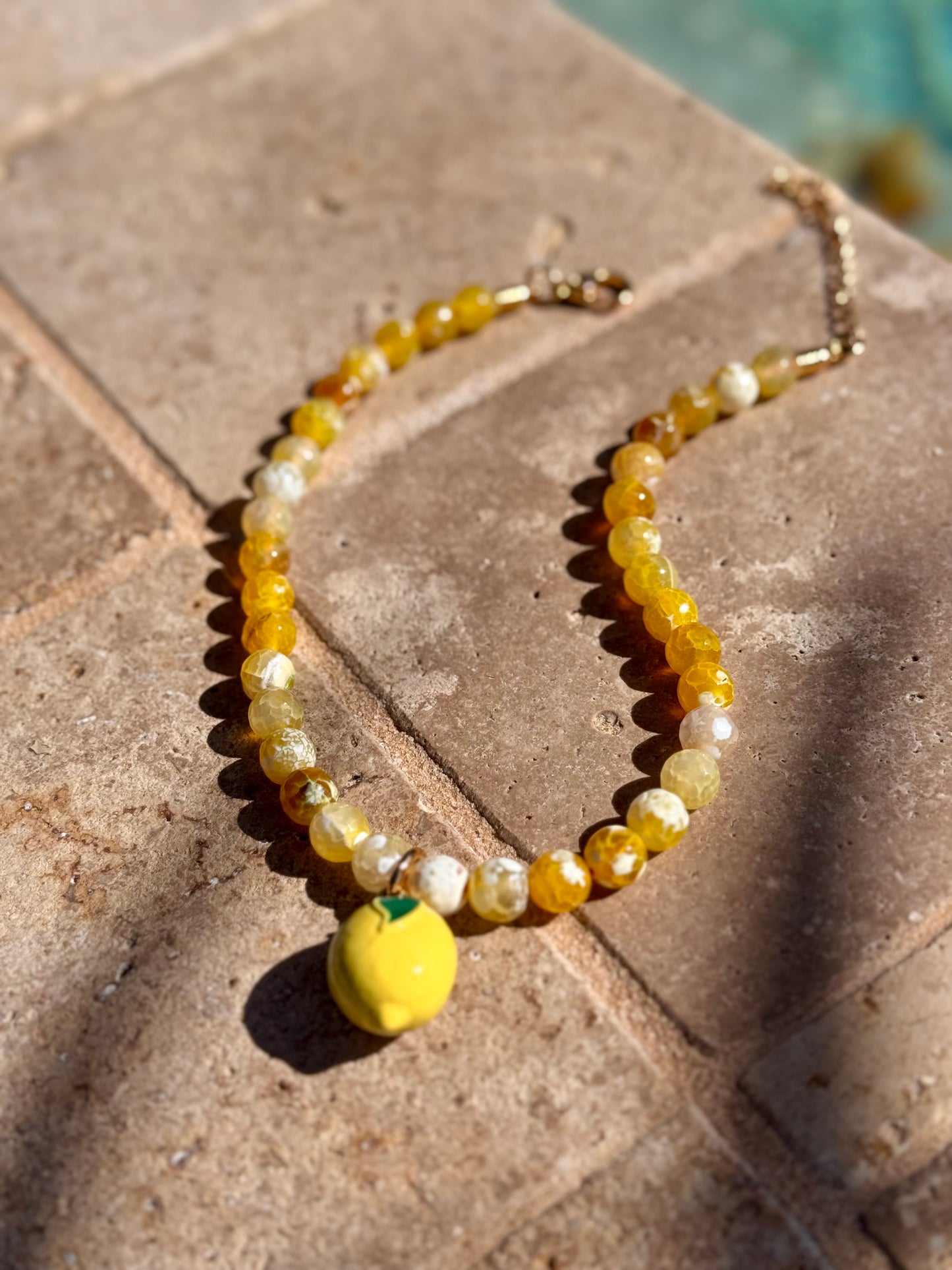 Lemon Agate Necklace