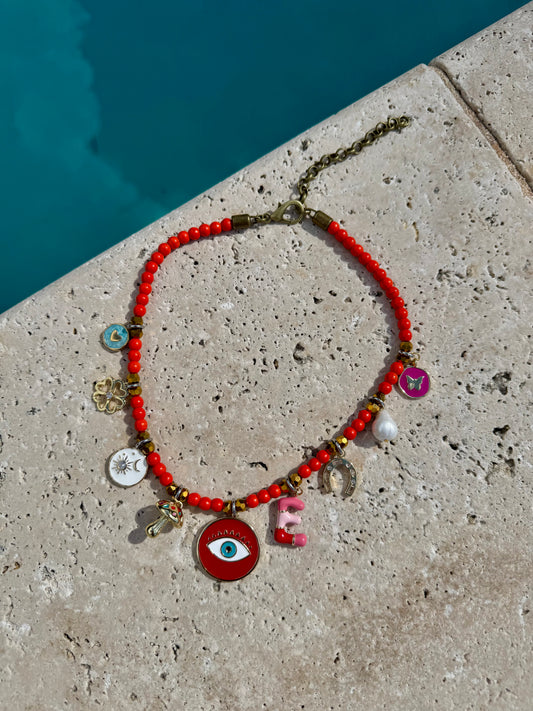 Colorful Initial Necklace