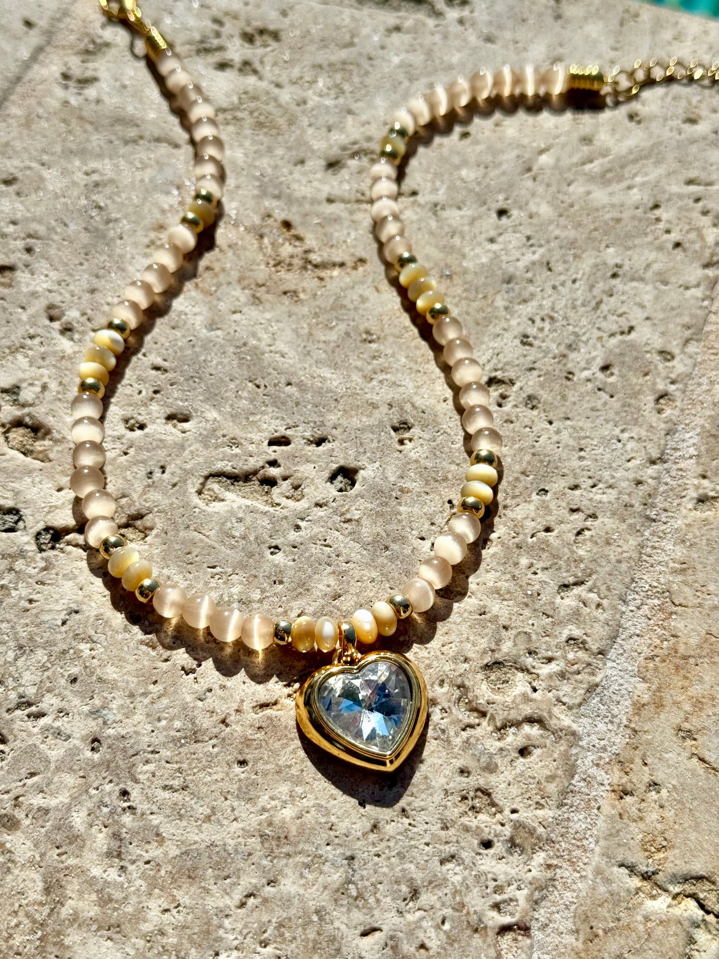 Orange Cowrie Shell Chain