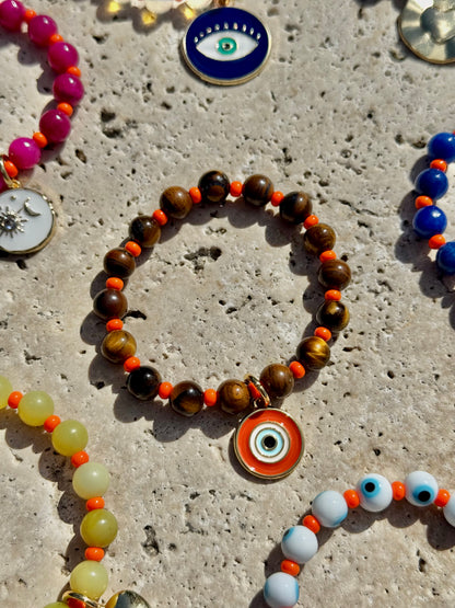 Colorful gemstone bead arm candy bracelet — AVINZIA handmade jewelry