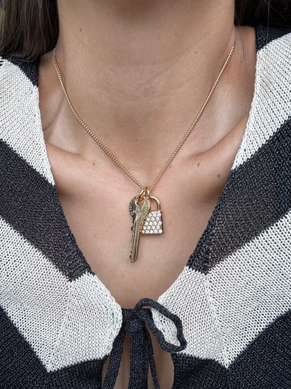 Key & Lock Charms Necklace