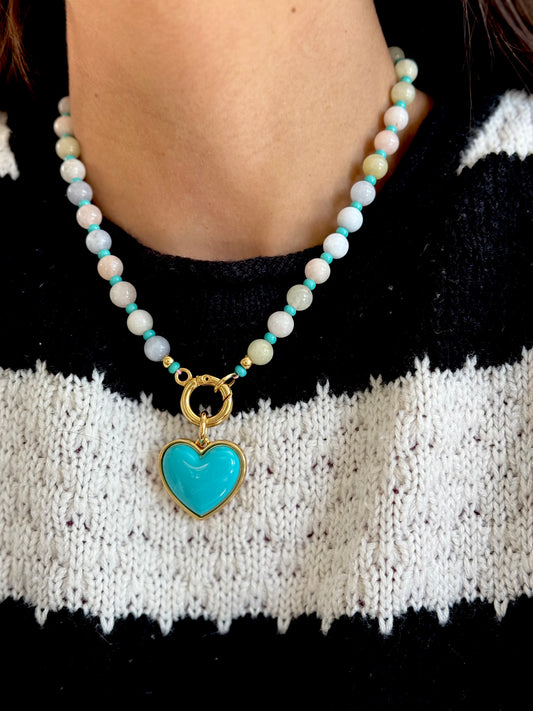 Turquoise Heart Necklace