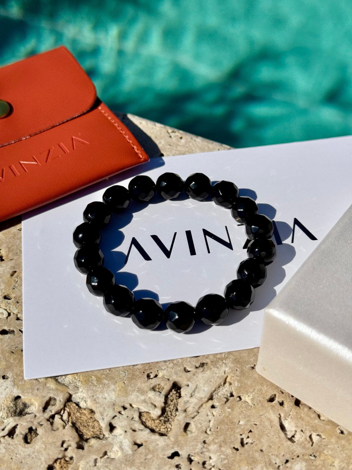 Faceted Black Onyx Bracelet
