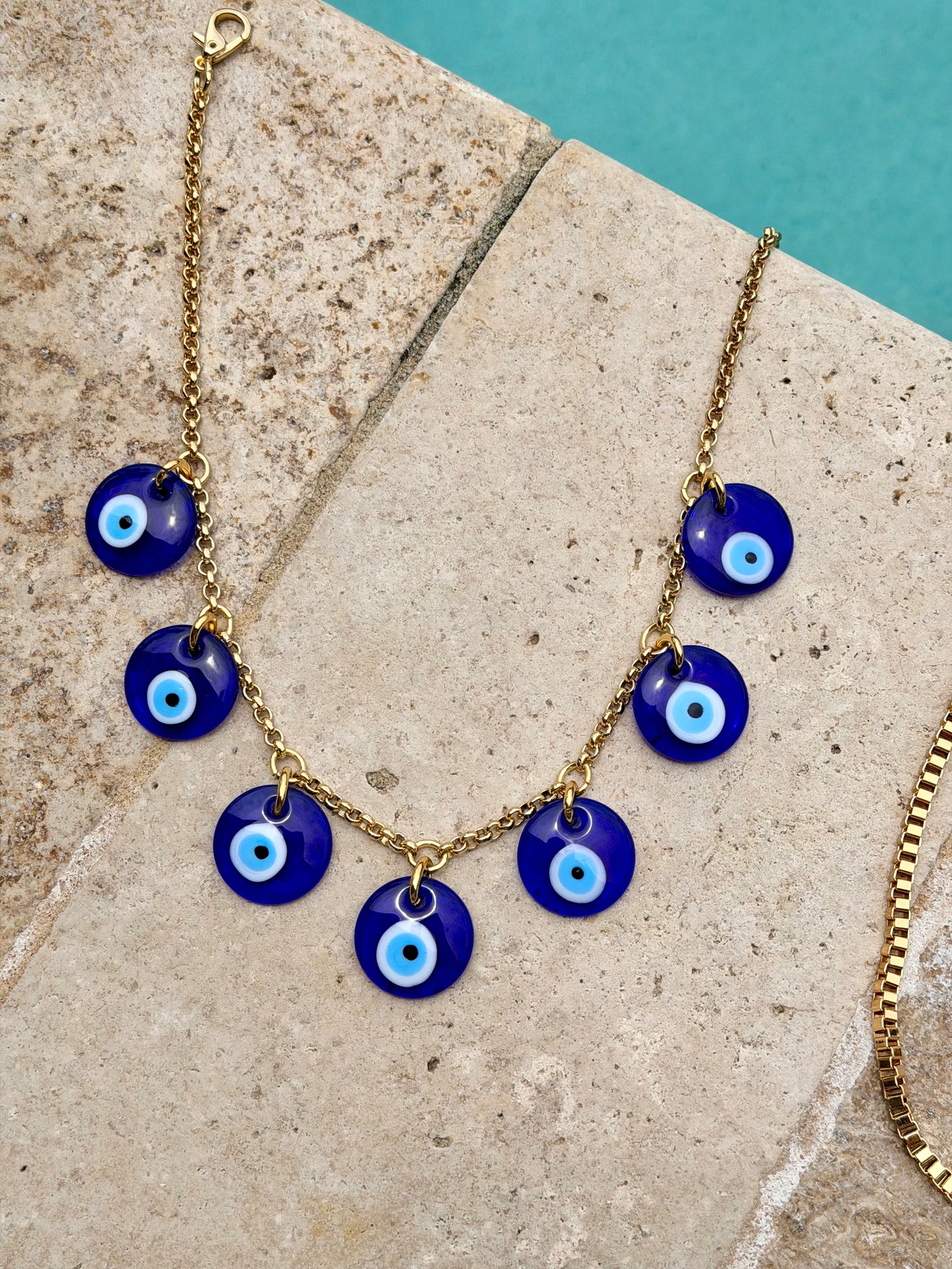 Lampwork Evil Eye Necklace