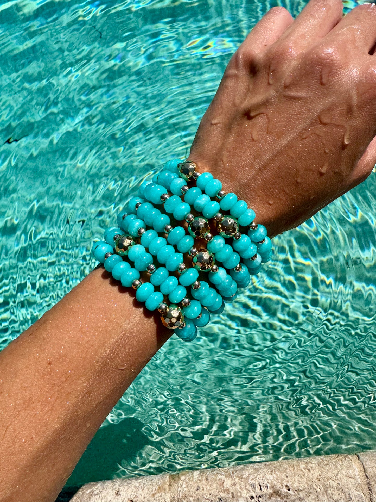 Blue Jade Bracelet