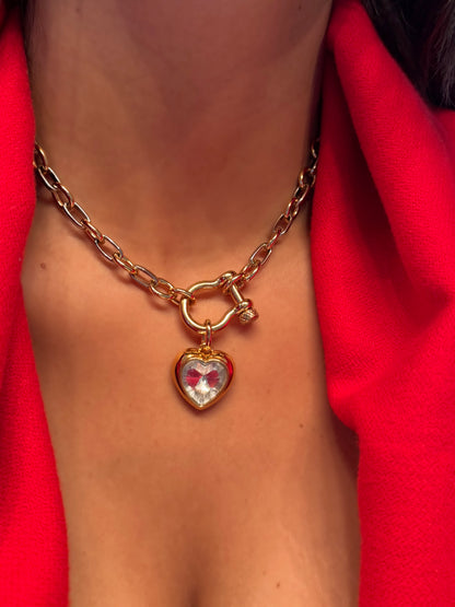 Mixed Love Horseshoe Necklace