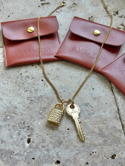 Key & Lock Charms Necklace