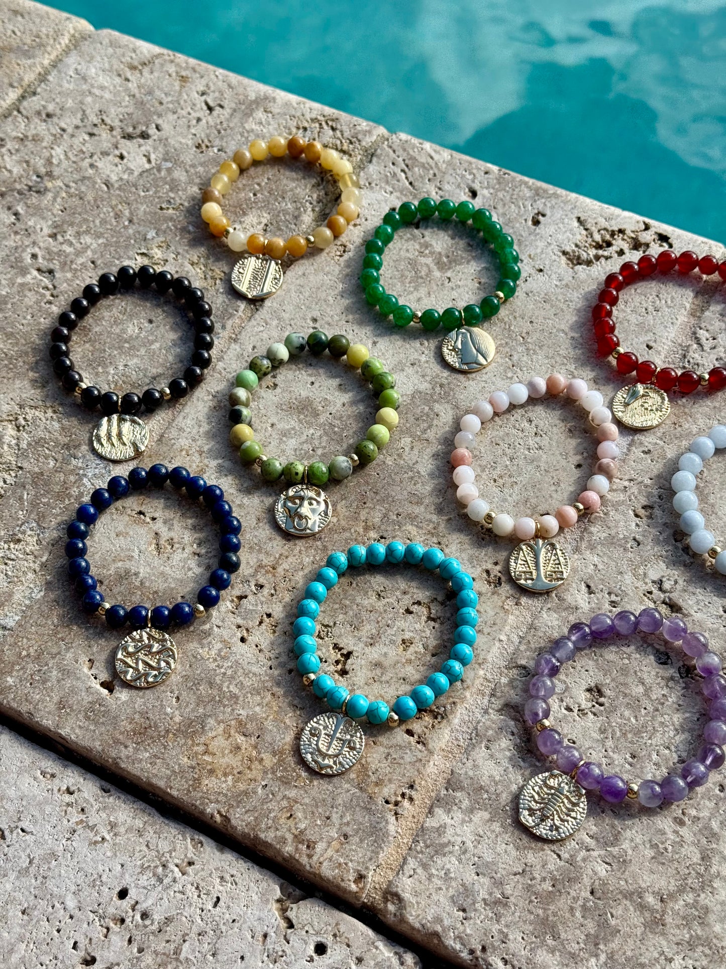 Zodiac Stone Bracelets