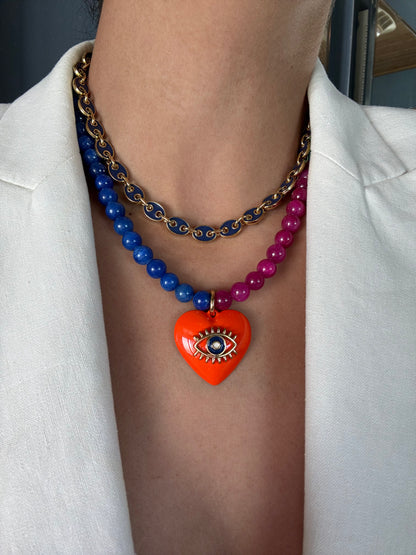 Aphrodite gold charm necklace — handmade in Florida by AVINZIA