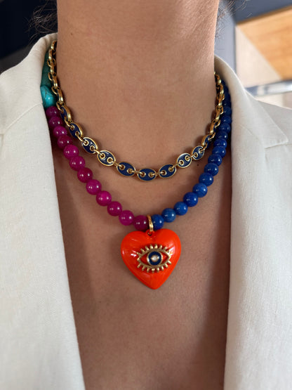 Aphrodite gold charm necklace — handmade in Florida by AVINZIA