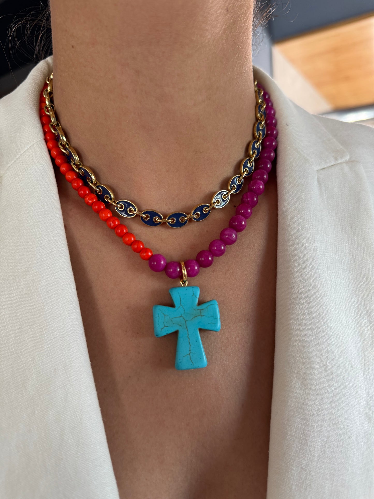 Petra Cross Necklace