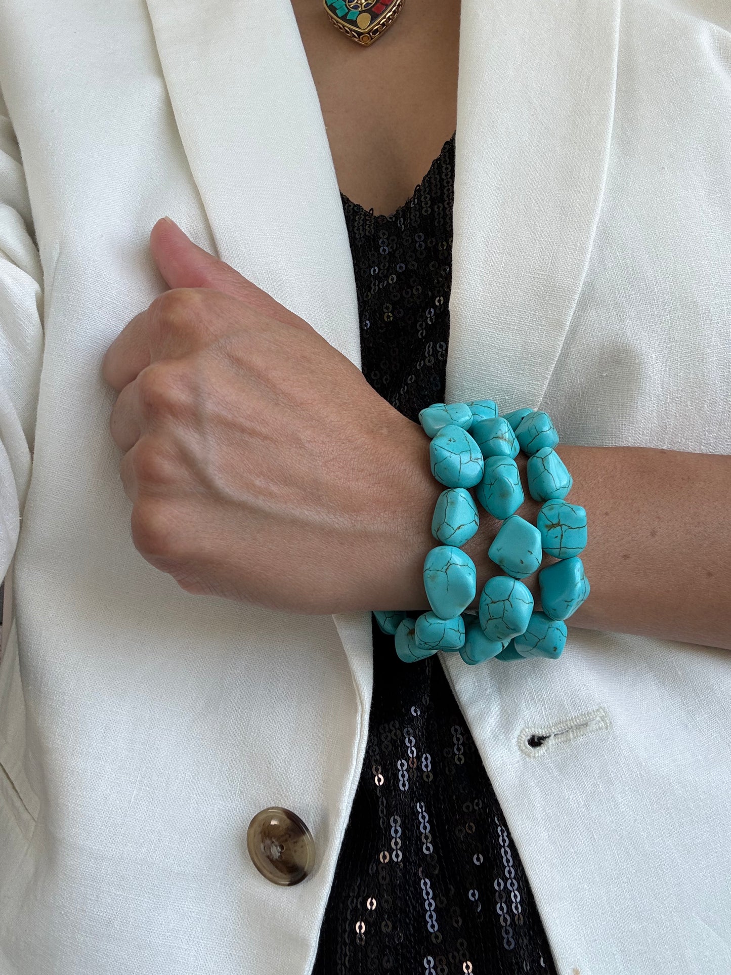 3 Turquoise Bracelets Combo