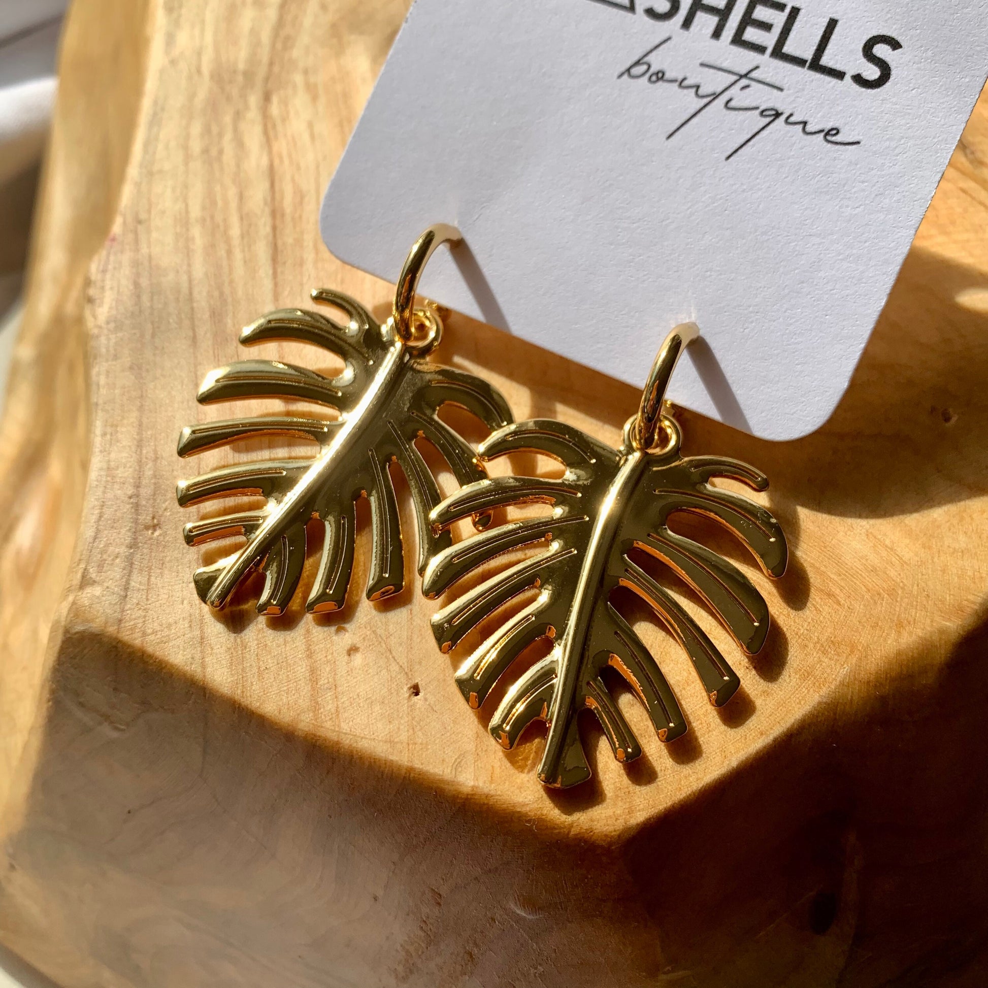 Monstera Leaf Earrings | Leaf Dangle Earrings Boho Chic Statement Pieces Monstera Leaf Hoop Earrings Whimsical Earrings