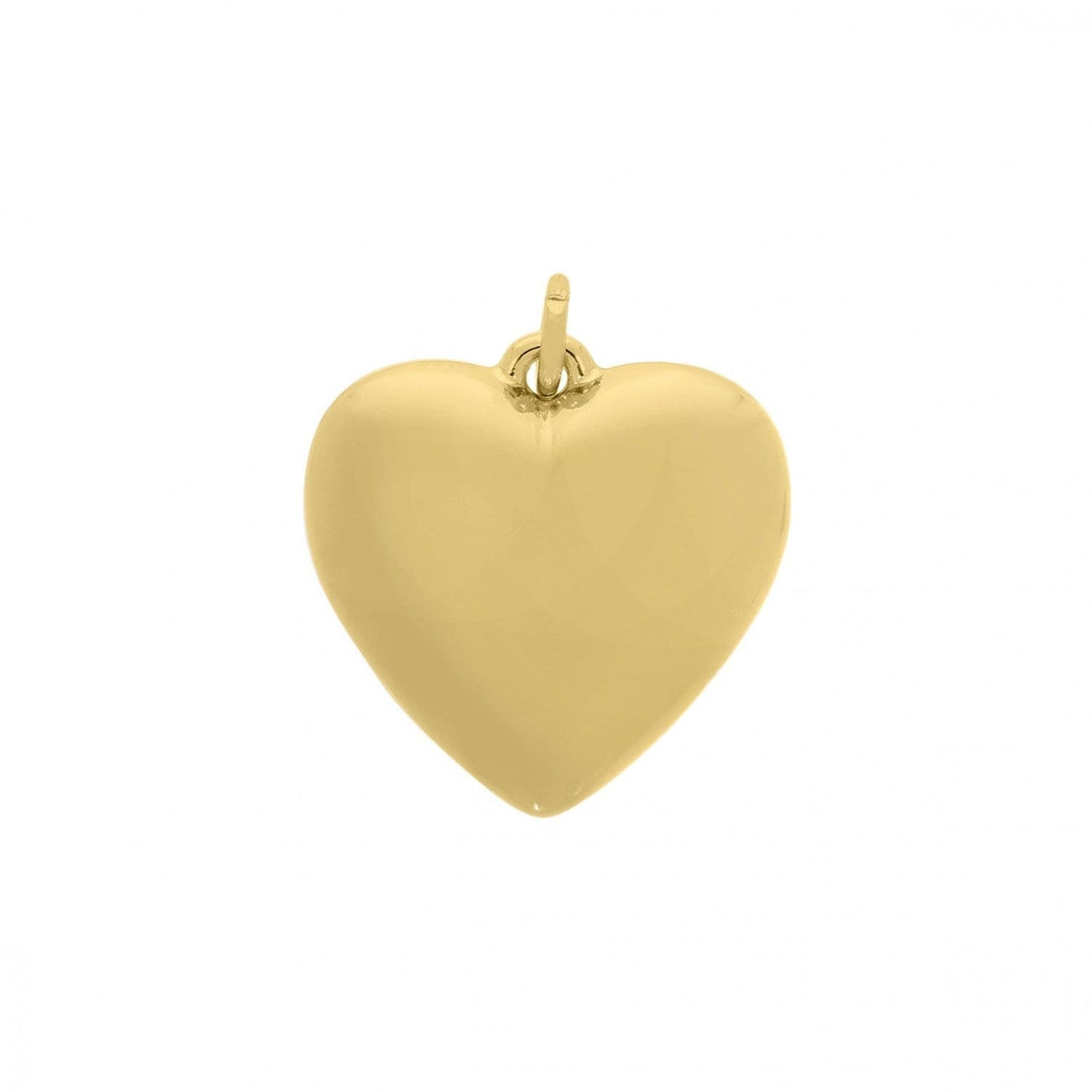 Gold Love Heart Pendant 32mm