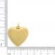 Gold Love Heart Pendant 32mm