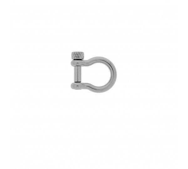 Shackle carabiner closure for jewelry