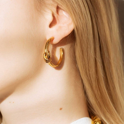 Gold filled dainty hoop earrings by AVINZIA