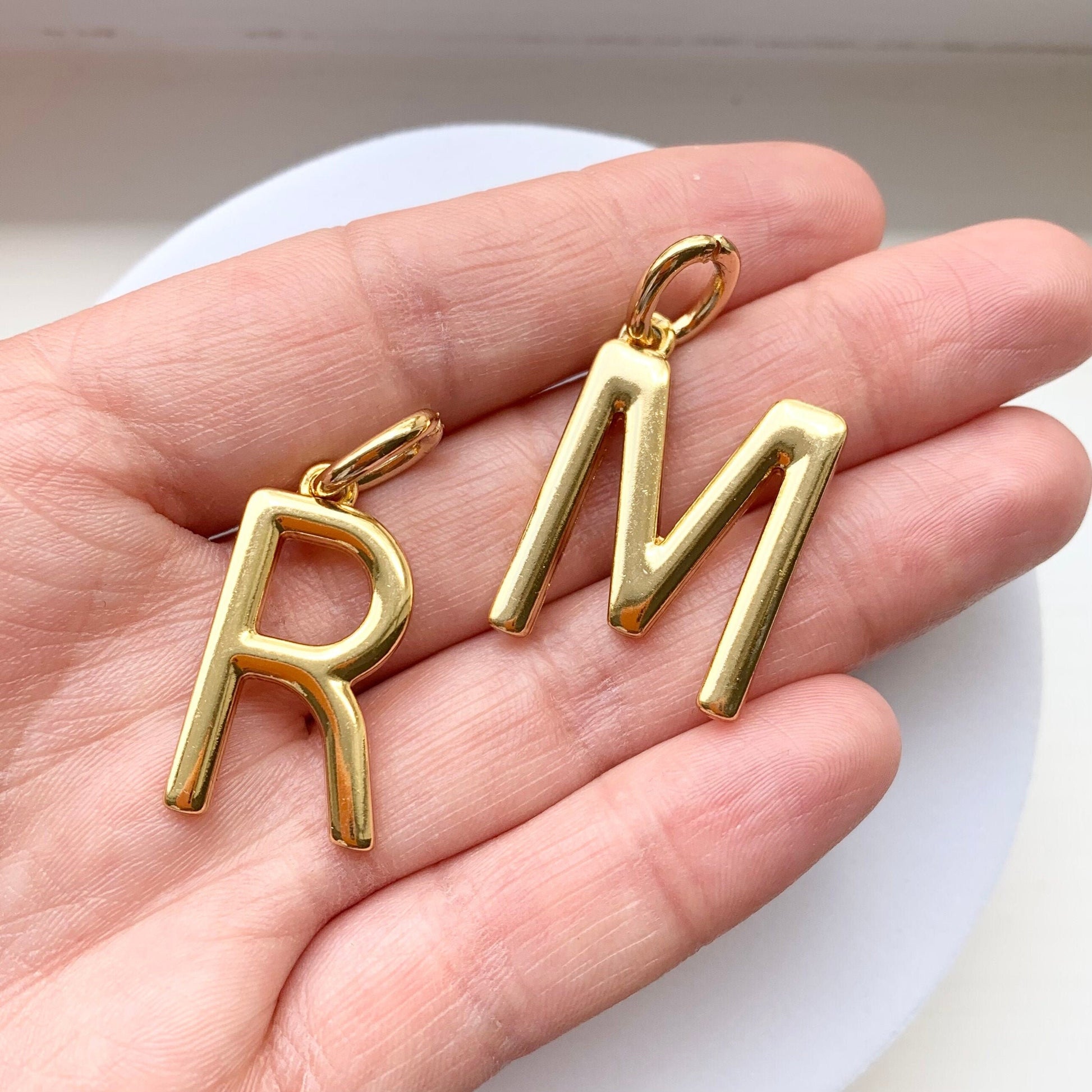 Letter Necklace | Gold Initial Name Letter Charm Custom Name Chain Necklace Gold Box Chain With Initial Letter Personalized Necklace