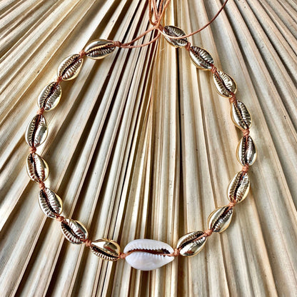 Cowrie Shell Choker | Beach Shell Necklace Seashell Choker Necklace Necklace Layering Handmade Shell Necklace Cute Necklace| Gift For Mom