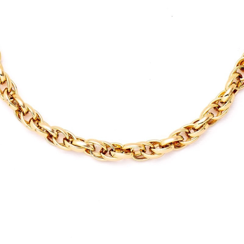 Multi link chain necklace | Chunky gold chain for women | Multi link chain bracelet | Twisted gold chain necklace set | Gift for her