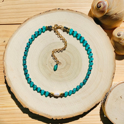 Playful rainbow beads necklace by AVINZIA