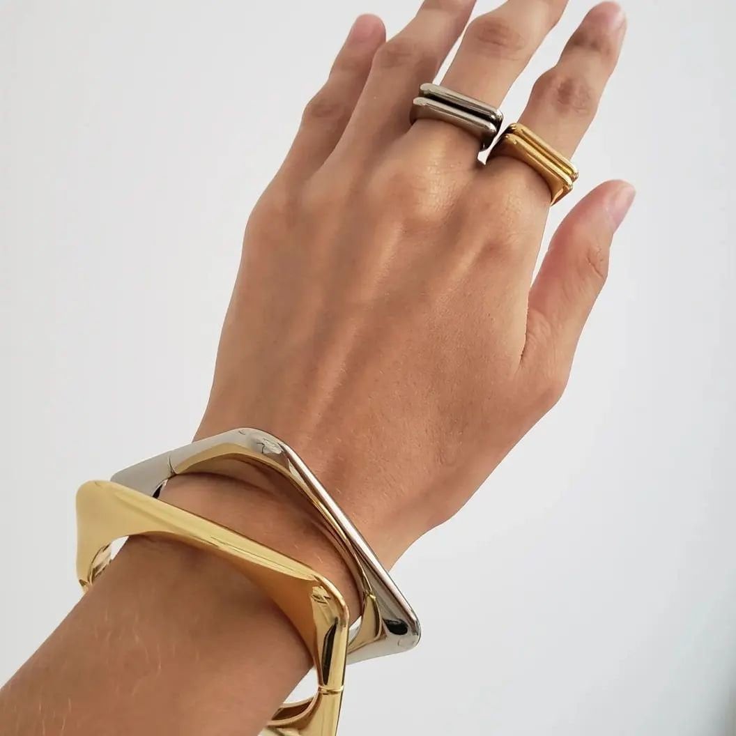 Gold Square Bracelet