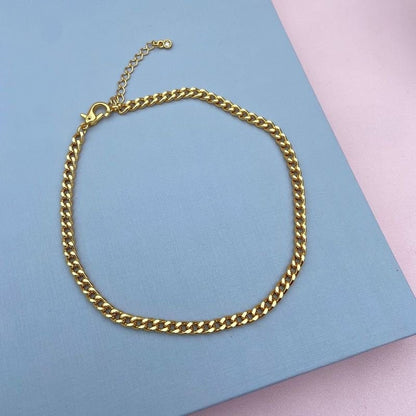 Cuban Link Choker Necklace | Gold Filled Curb Chain Necklace | Silver Cuban Chain Choker | Chain Necklace | Minimalist Silver Jewelry