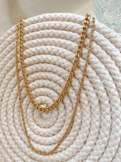 Gold Curb Chain Anklet