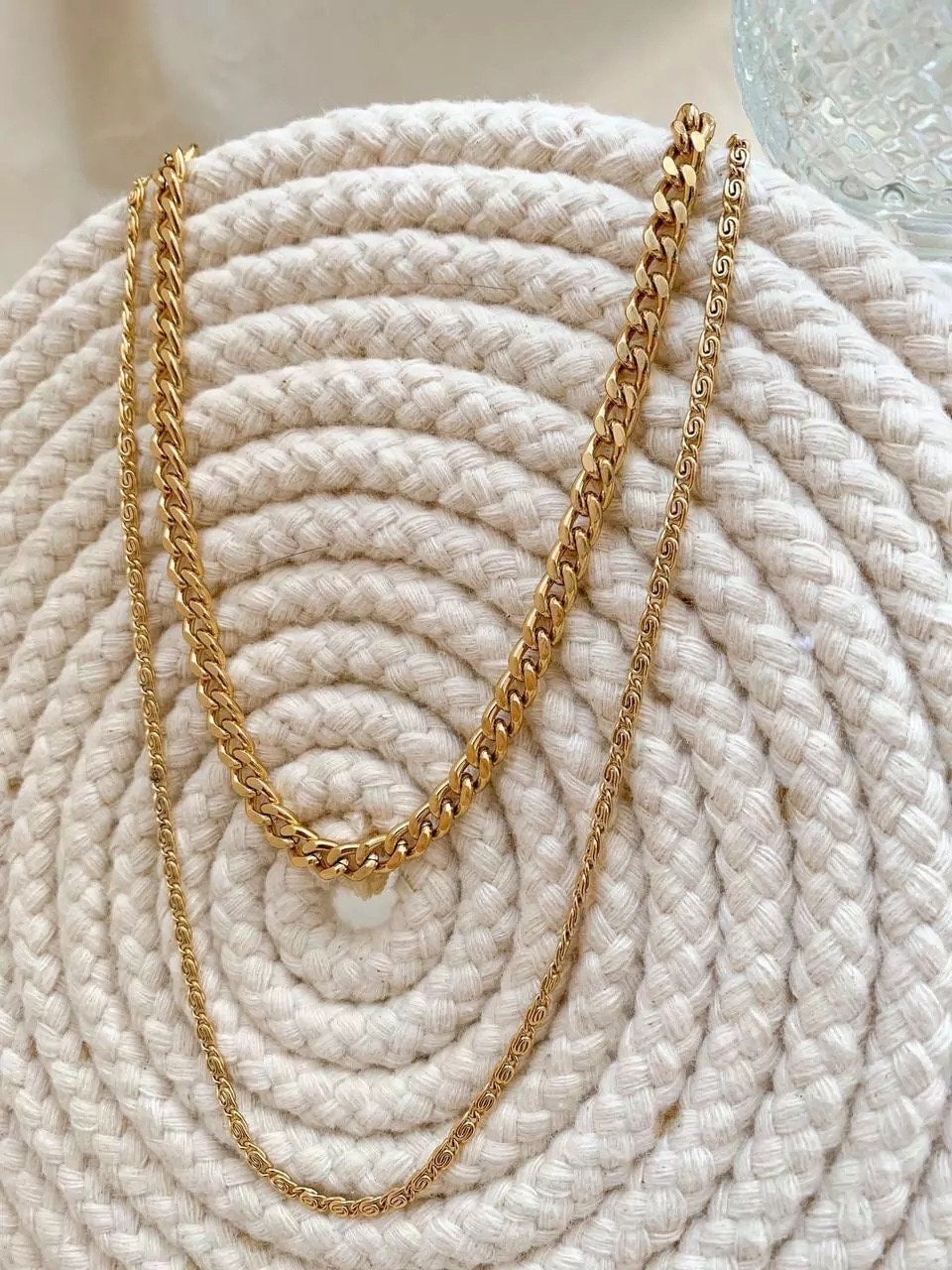 Gold Curb Chain Anklet