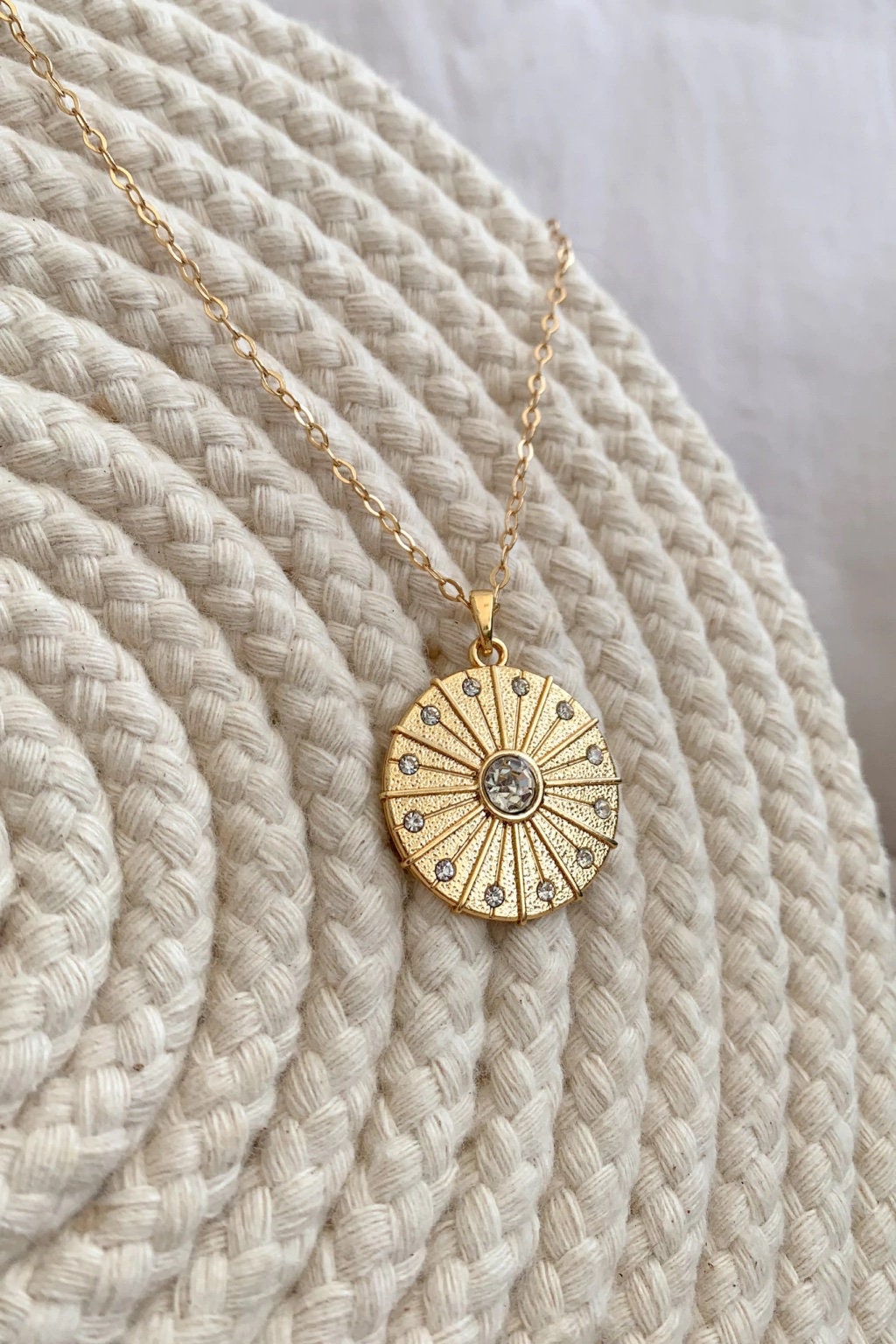 Gold Greek Coin Necklace