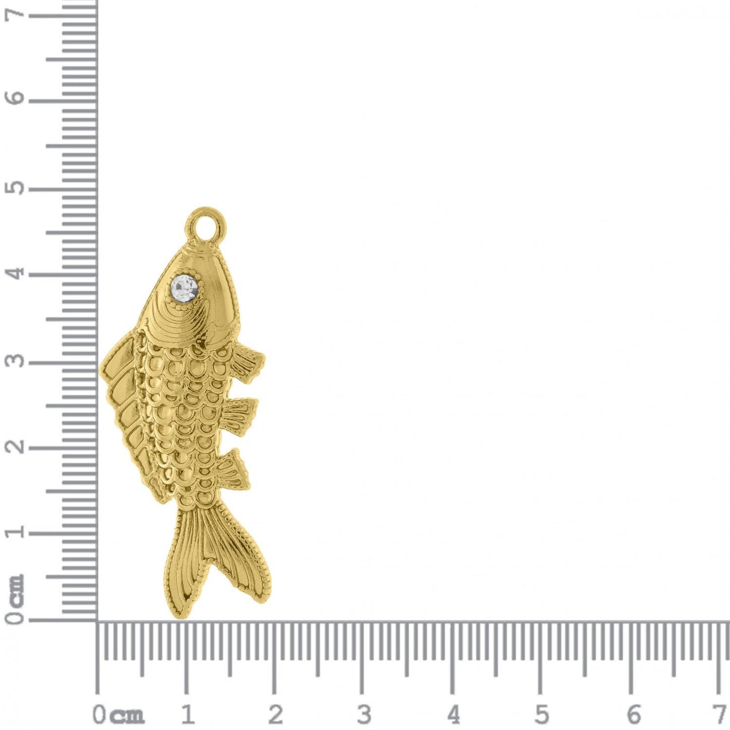 Gold Fish Charm 48mm | Charms for Sale | Gold Fish Charm