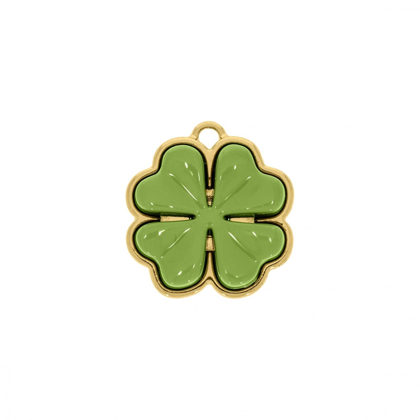 Four Leaf Clover Charm 25mm | Charms for Sale | Green Four Leaf Clover Charm | Resin Charm | Lucky Ch