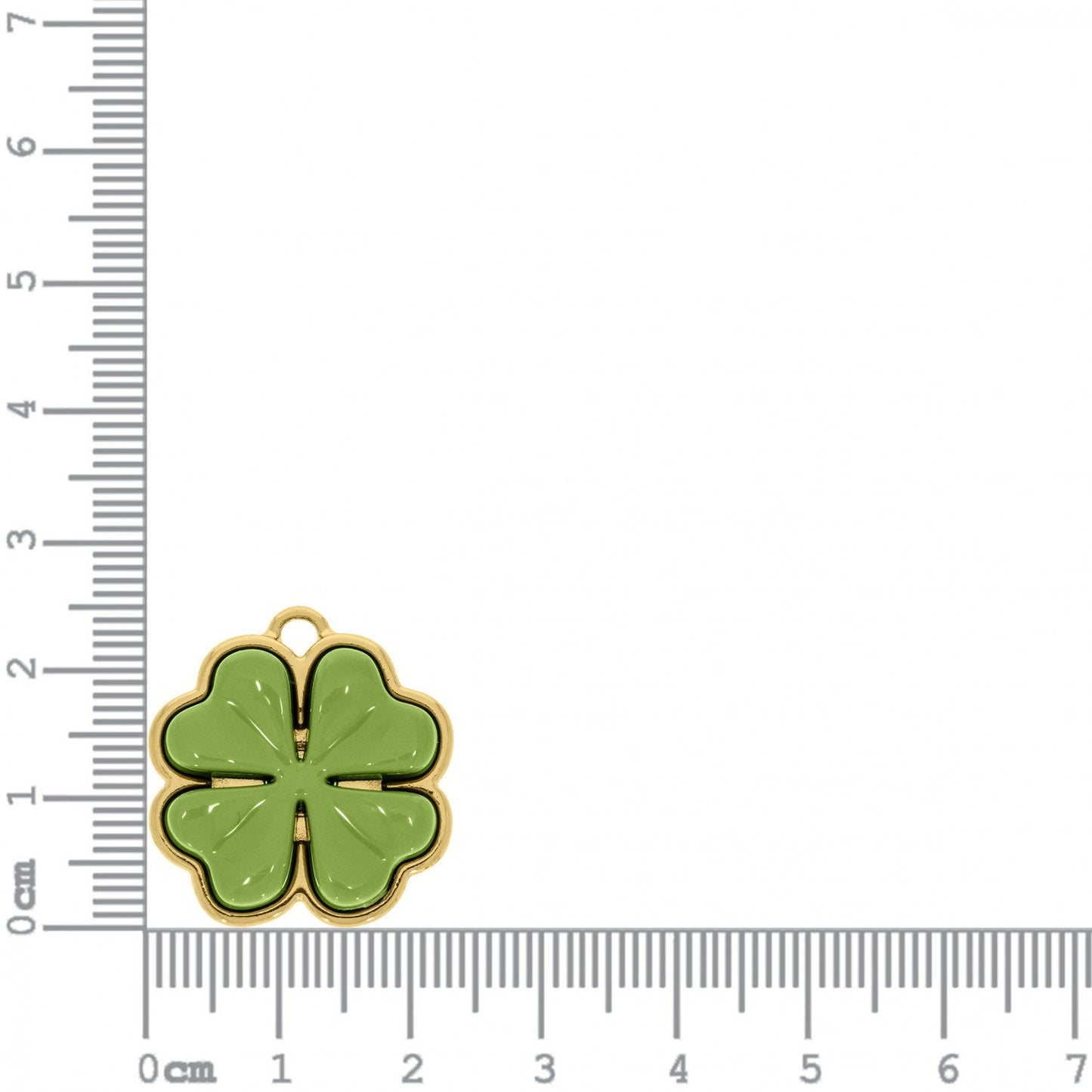 Four Leaf Clover Charm 25mm | Charms for Sale | Green Four Leaf Clover Charm | Resin Charm | Lucky Ch