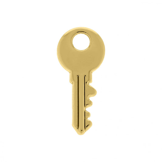 Gold Key Charm 19mm | Charms for Sale | Tiny Key Charm