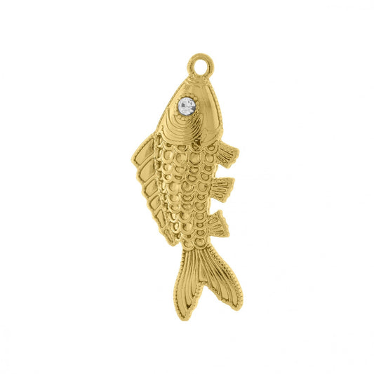 Gold Fish Charm 48mm | Charms for Sale | Gold Fish Charm