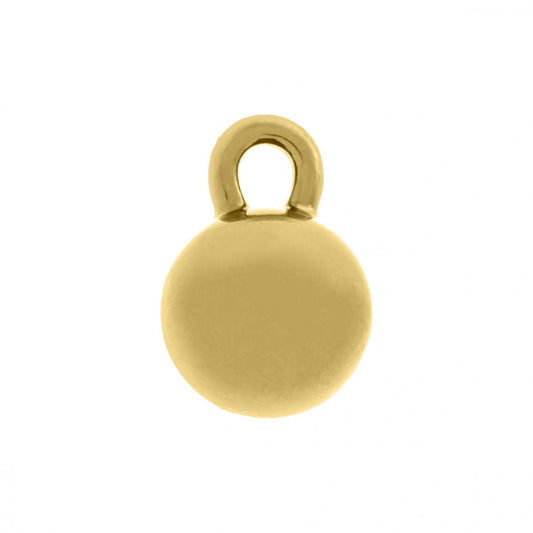 Gold Ball Charm 18mm | Charms for Sale | Wrecking Ball Charm | Gold Heavy Ball Charm